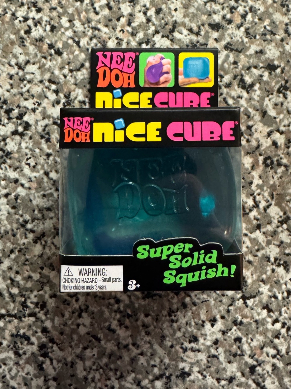 Needoh Nice Cube Super Solid Squish - Blue